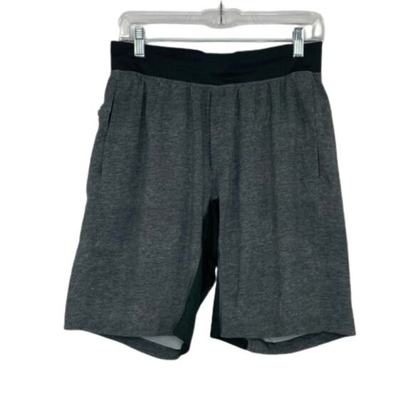 Lululemon gray black men's lined shorts size Medium - Picture 1 of 14